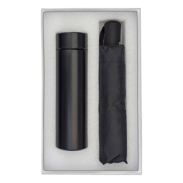 Monaco Thermo Mug with Umbrella Gift Set - Mix