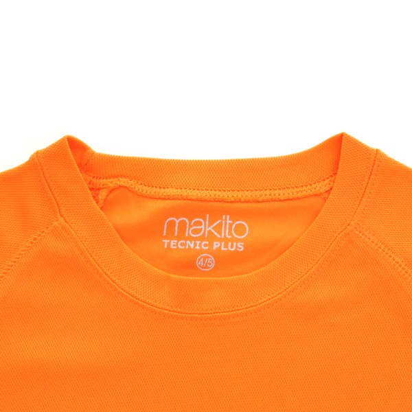 T-Shirt Criança Tecnic Plus - Orange / 4-5