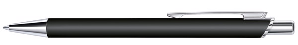 Senator® Arvent Soft Touch, Push Ball Pen - Black