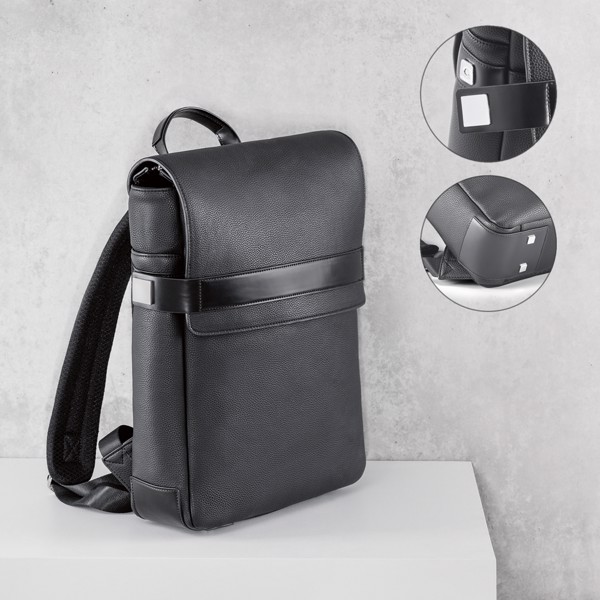 EMPIRE BACKPACK. laptop rygsæk 14" i imiteret læder og PU