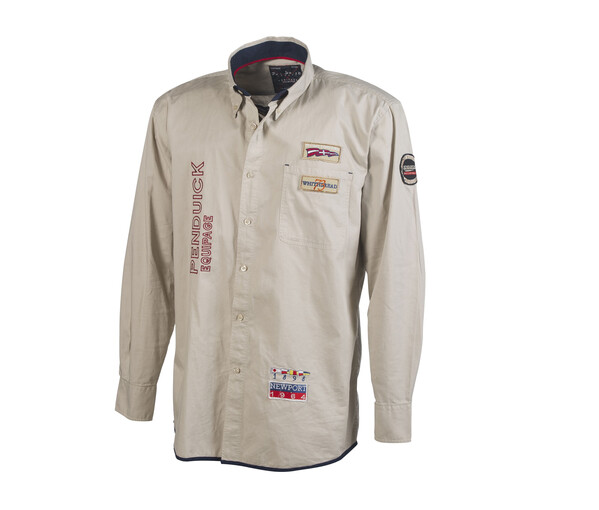 Chemise avec broderies et écussons Pen Duick - BEIGE / XXL