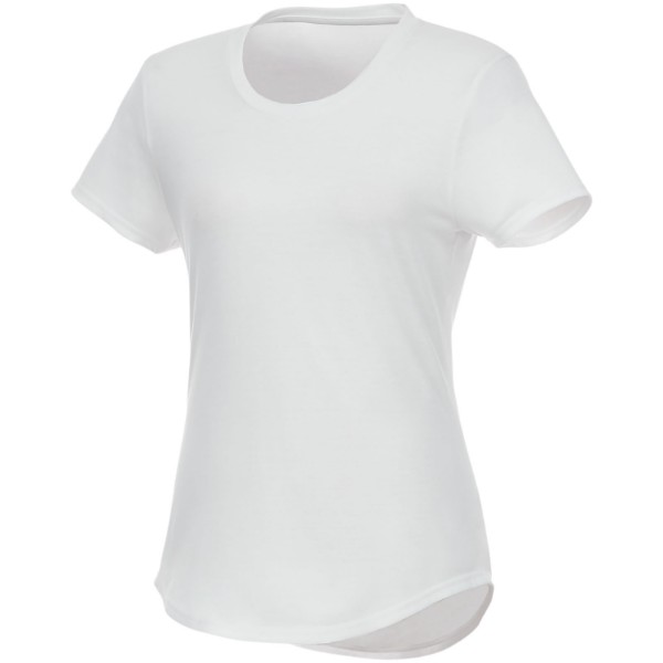 Camiseta de manga corta de material reciclado GRS para mujer "Jade" - Blanco / S
