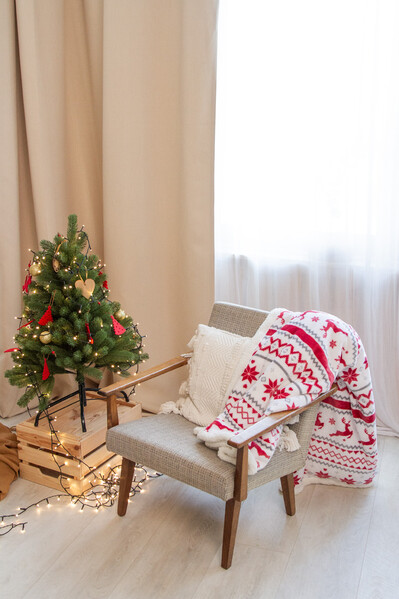 RPET Weihnachtsdecke Hobborn
