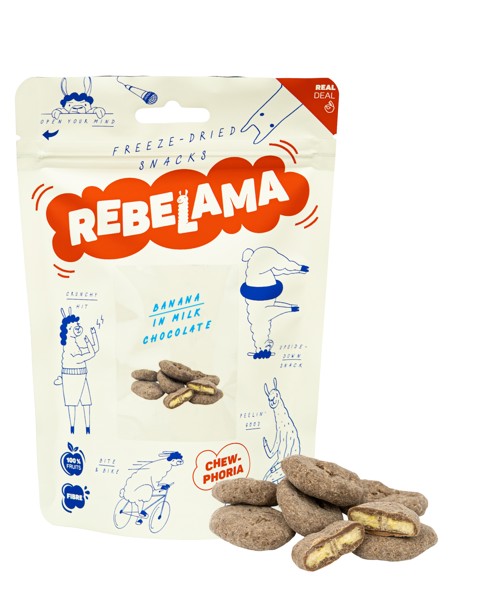LYOFILIZOVANÝ BANÁN V MLIEČNEJ ČOKOLÁDE 50G