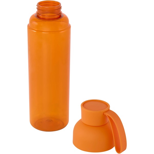 Garrafa desportiva em RPET de 600 ml "Illuminate" - Laranja