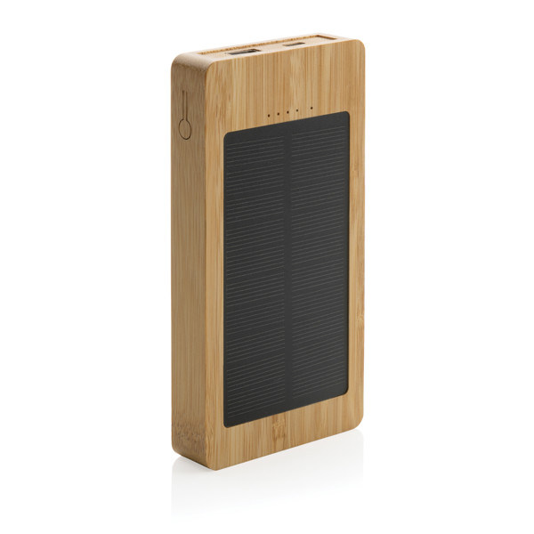 XD Collection solar powerbank 10000 mAh, bambus
