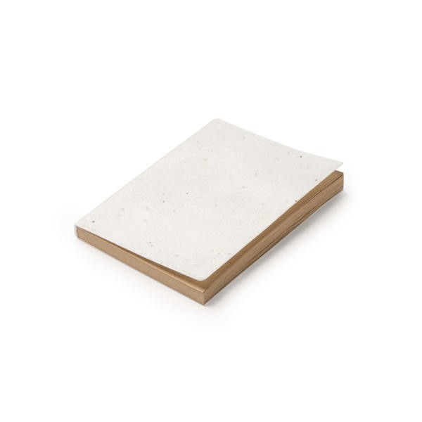 Promotional notebook with recycled seeded paper cover 50 sheets
