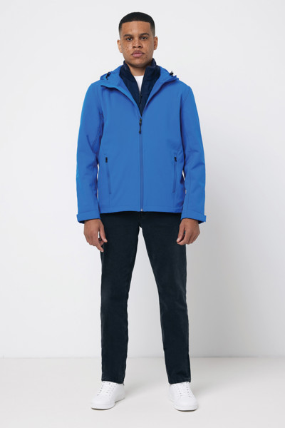 Iqoniq Makalu moška soft shell jakna 5000 mm, 300 g/m² - Kraljeva modra / 3XL