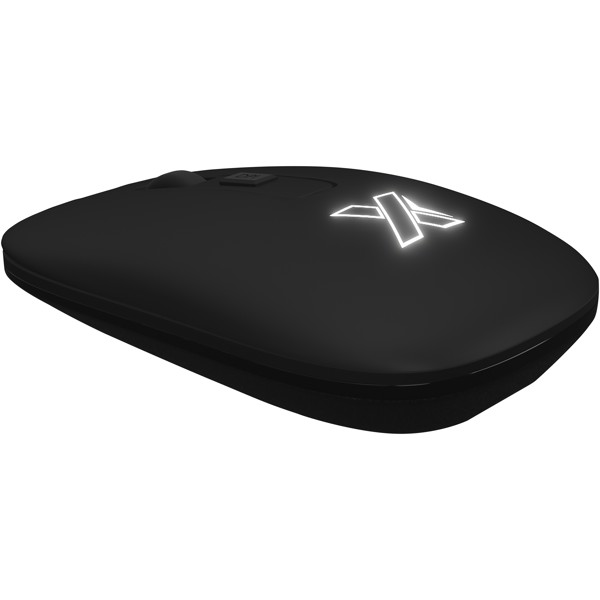 Souris sans fil antibactérienne SCX.design O22 avec logo lumineux