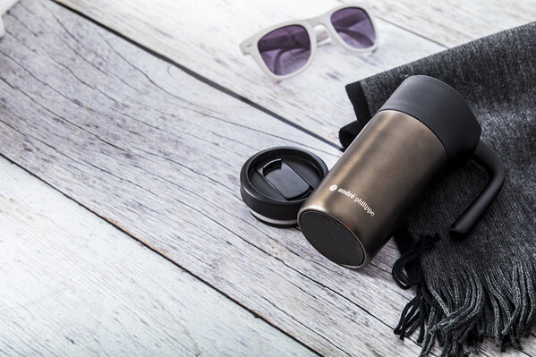 Mug thermos Arnoux - Bronze / Noir