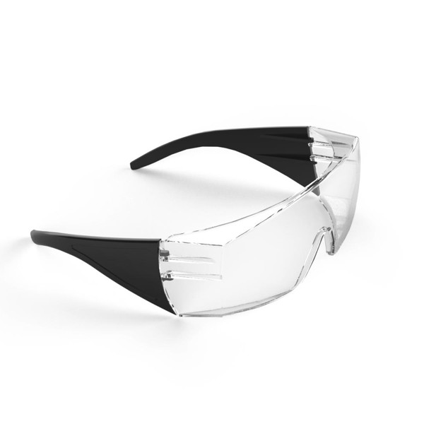 Schutzbrille "Safety" - Transparent / Schwarz