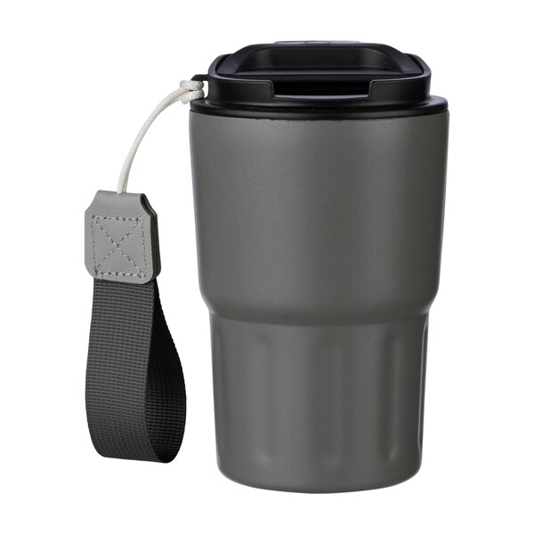 Copo térmico de parede dupla Louisa | 320 ml - cinzento