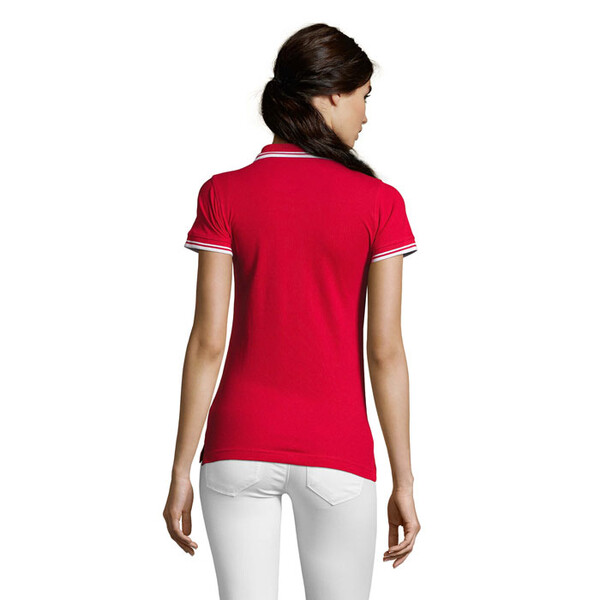 PASADENA pólo mulher 200g Pasadena Women - Vermelho / BrancoL