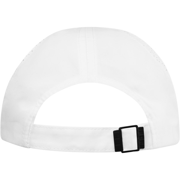 Morion 6 panel GRS recycled cool fit sandwich cap - White