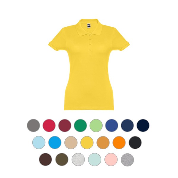 THC EVE. Polo pour femme - Jaune Foncé / XL