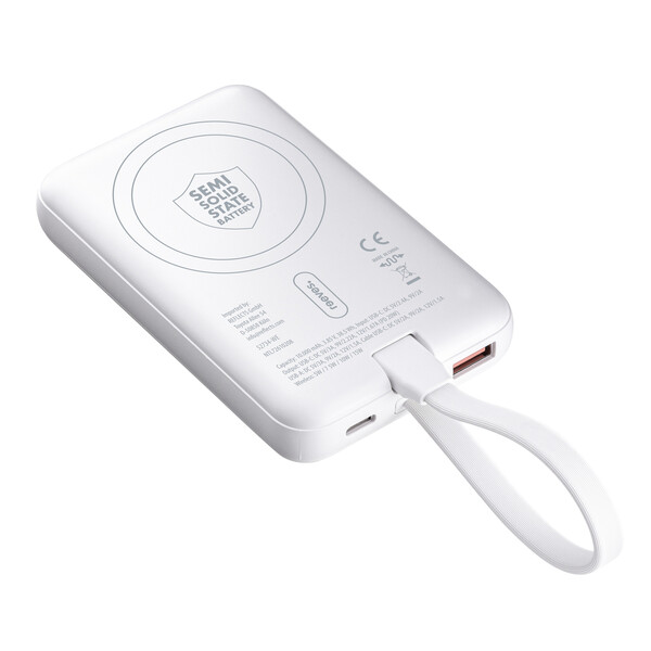 Powerbank sans fil magnétique 15W WATTRON PLUS X - blanc