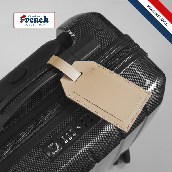 Porte-étiquet.cuir MILOU - ROUGE