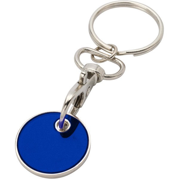 Porte-clés Rory avec jeton pour chariot - Bleu