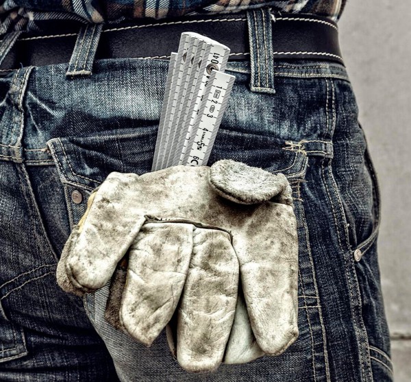 Wooden Stabila foldable ruler Gloria 1100 Series