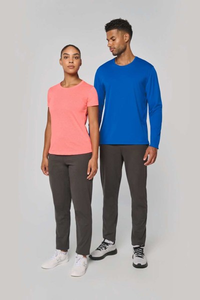 Men's Long-Sleeved Sports T-Shirt - White / L