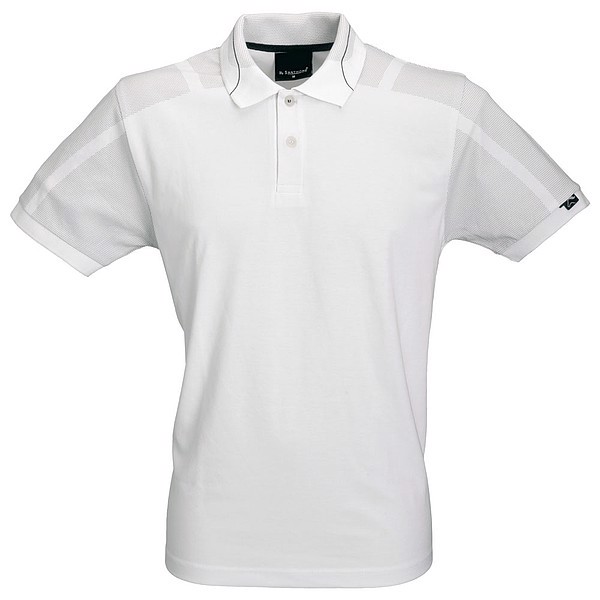 SCHWARZWOLF MALADETA polo shirt white/black S - S