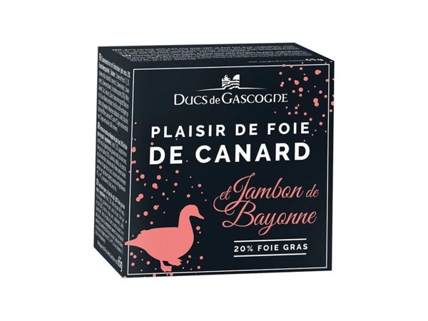 Plaisir z kačacieho Foie Gras (20%) s Bayonskou šunkou