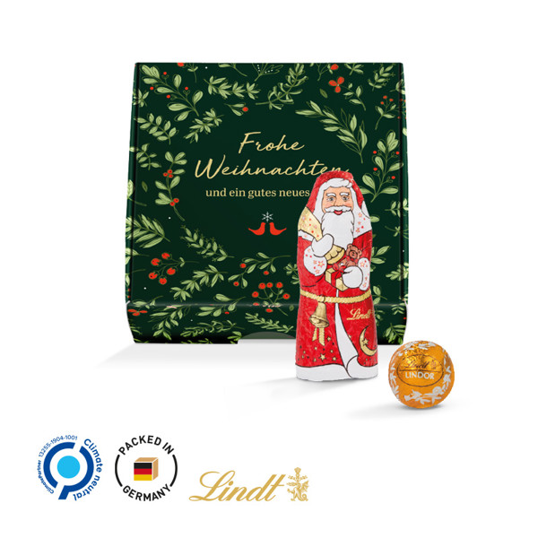 Klappbox S, Weiß / Lindt Lindor Milchkugeln, 50 G