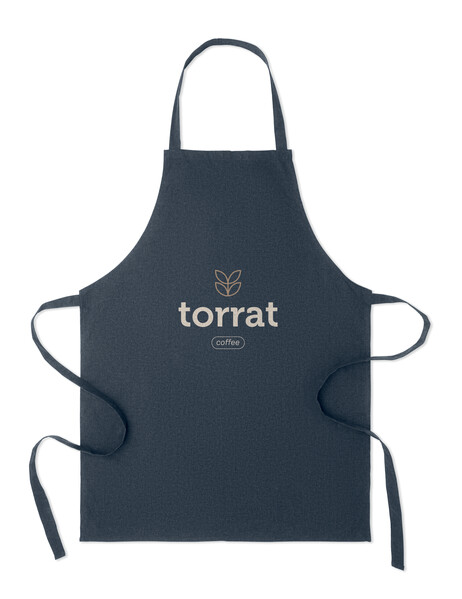 Tablier en coton recyclé Sous Colour - Bleu Marine