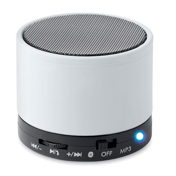 Round wireless speaker Round Bass - White