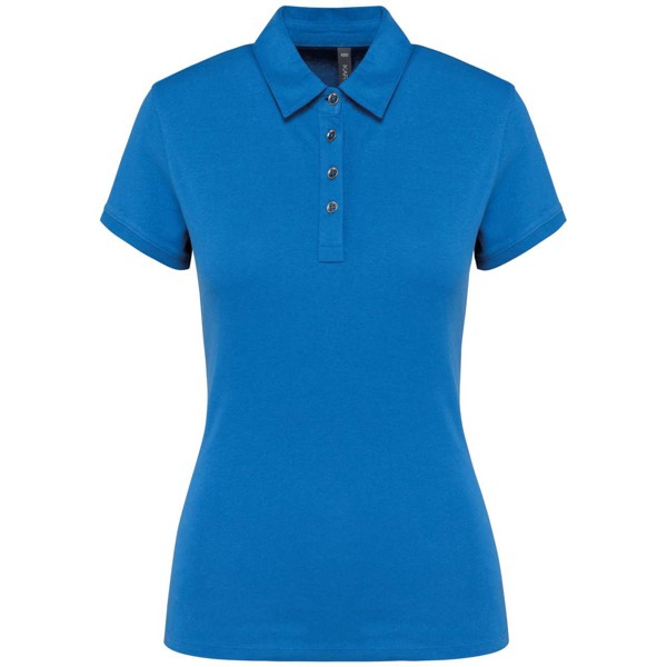 Ladies' Short Sleeved Jersey Polo Shirt - Light Royal Blue / XS
