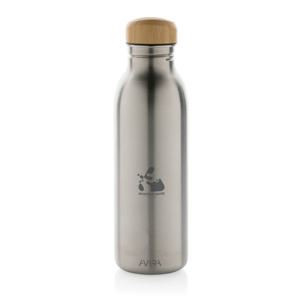 Bottiglia Avira Alcor in acciaio riciclato RCS 600ml - Color Argento