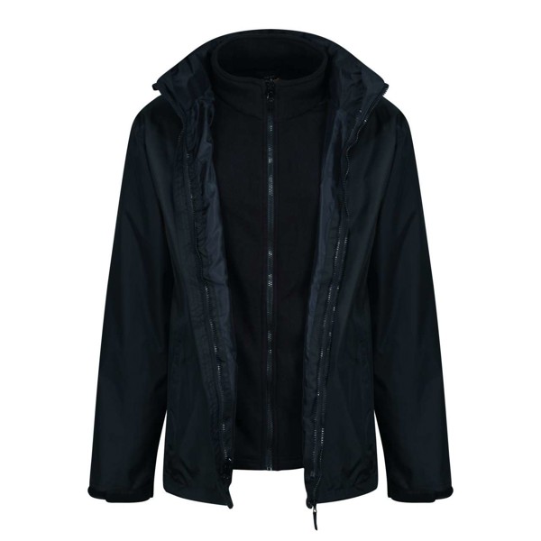 Classic 3-In-1 Waterproof Jacket - Black / Black / XS