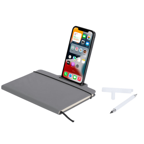 Bloco de Notas Suporte Cruas - Gray