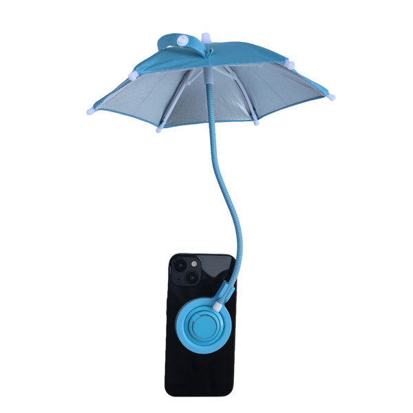 Magnetic mini umbrella for mobile phone - YELLOW
