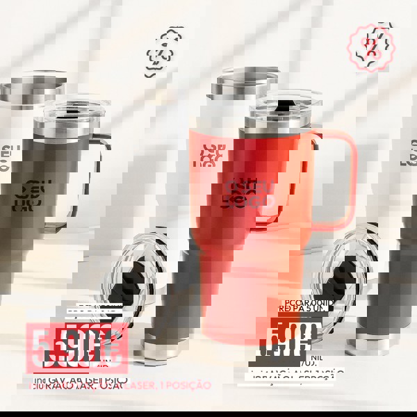 Caneca Térmica - Aço Inox