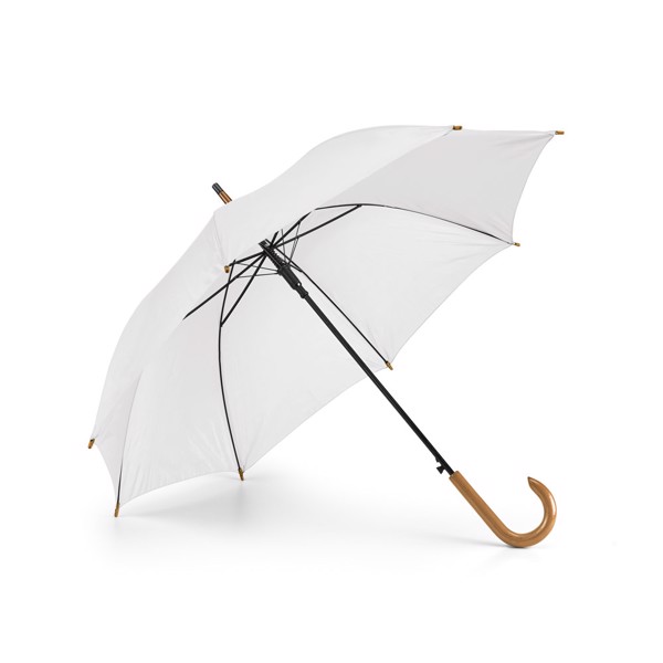 PATTI. 190T polyester umbrella with automatic opening - White