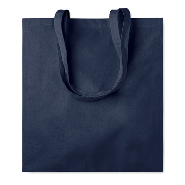 Shopper in cotone c/soffietto Portobello - Francese Navy