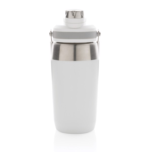 Vacuum stainless steel dual function lid bottle 500ml - White