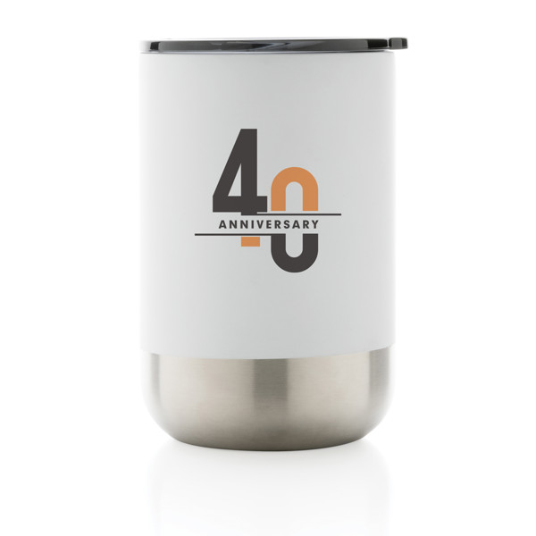 Kozarec Xd Collection, reciklirano jeklo, 360 ml - Bela