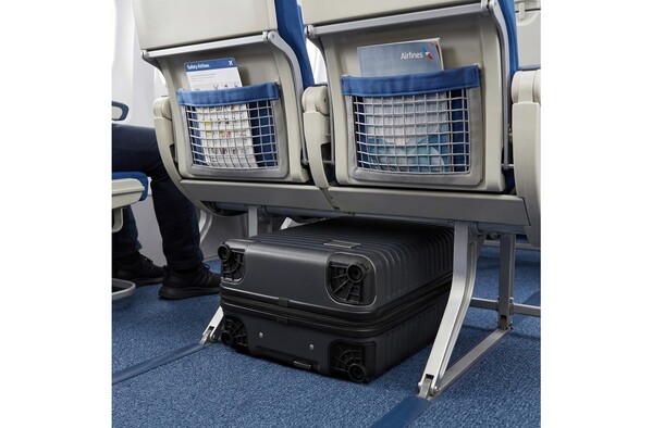 InSideOut underseat vacuum trolley with removable wheels - Dark Grey