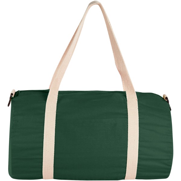 Cochichuate cotton barrel duffel bag - Forest Green
