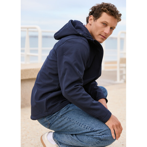 Veste softshell homme à capuche - DEEP NAVY / 3XL