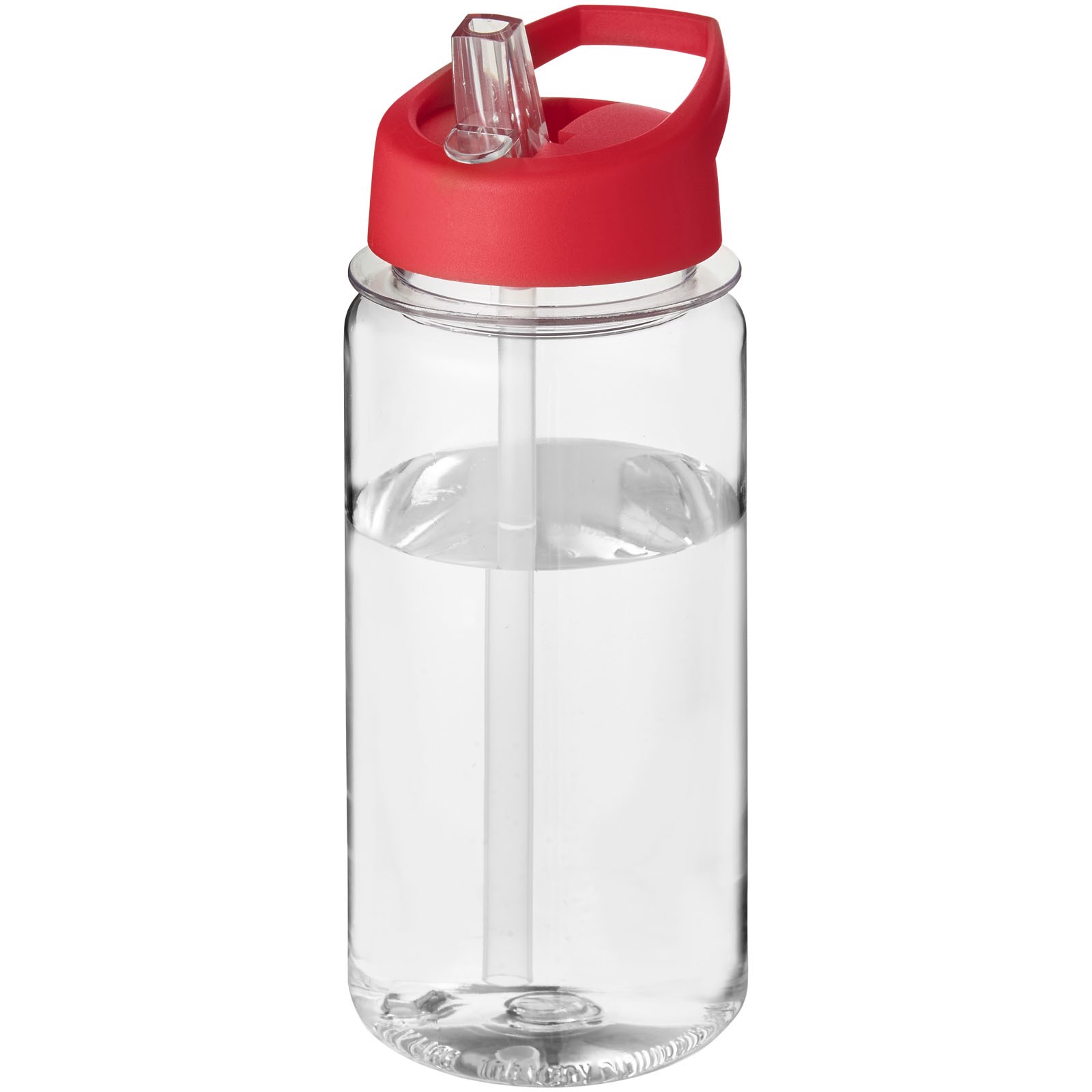 Sportovní láhev s víčkem s hubičkou Octave Tritan™ 600 ml - Průhledná / Červená s efektem námrazy