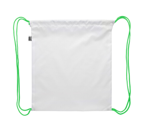 Sac piscine personnalisé pour enfants CreaDraw Kids RPET - Vert / Blanc