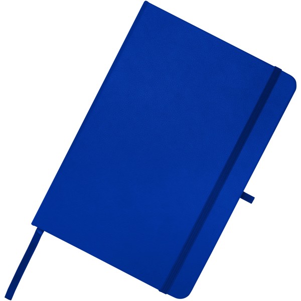Carnet A5 Teak ligné recyclé à couverture rigide - Bleu royal
