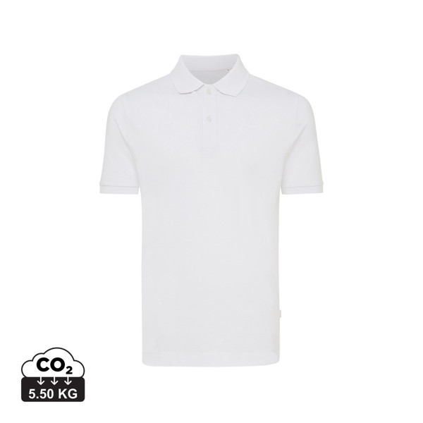 Polo en coton piqué et recyclé Iqoniq Yosemite - Recycled White / L