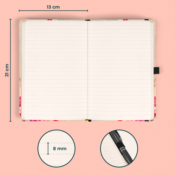 Notique Notes Ptáčci – Sakura Kateřiny Winterové, Linkovaný, 13 x 21 cm