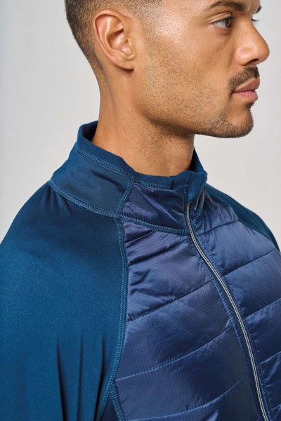 Dual-Fabric Sports Jacket - Dark Royal Blue / Black / XS