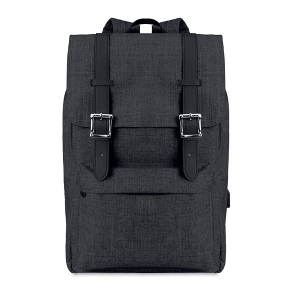 Backpack in 600D polyester Riga - Black
