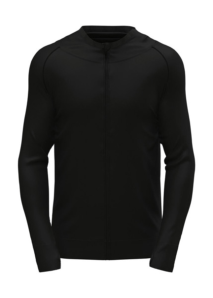 Seamless Sports Jacket For Men - Black Opal / 2XL